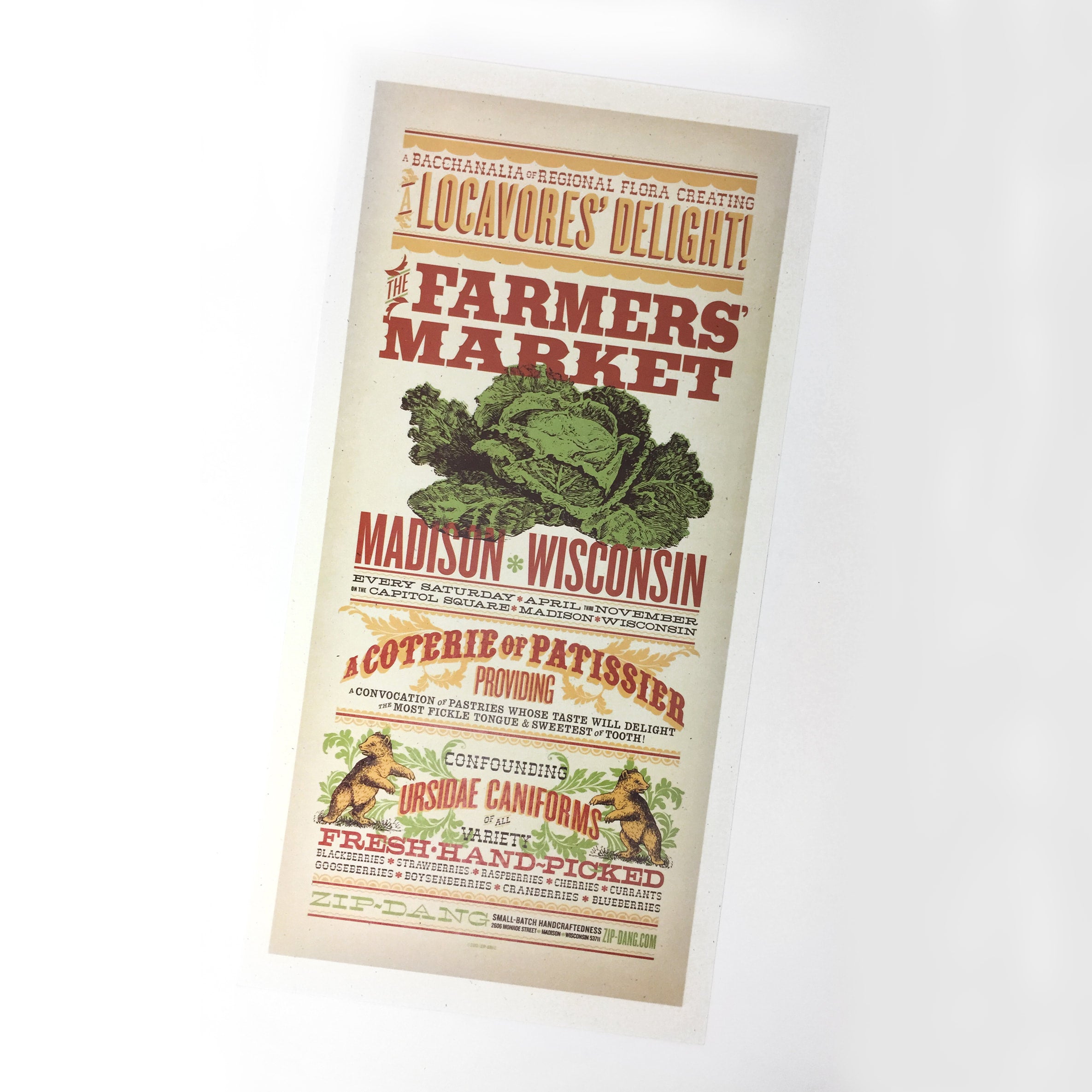 Madison Farmers Market ~ 9x19 prints - Assorted | Zip-Dang