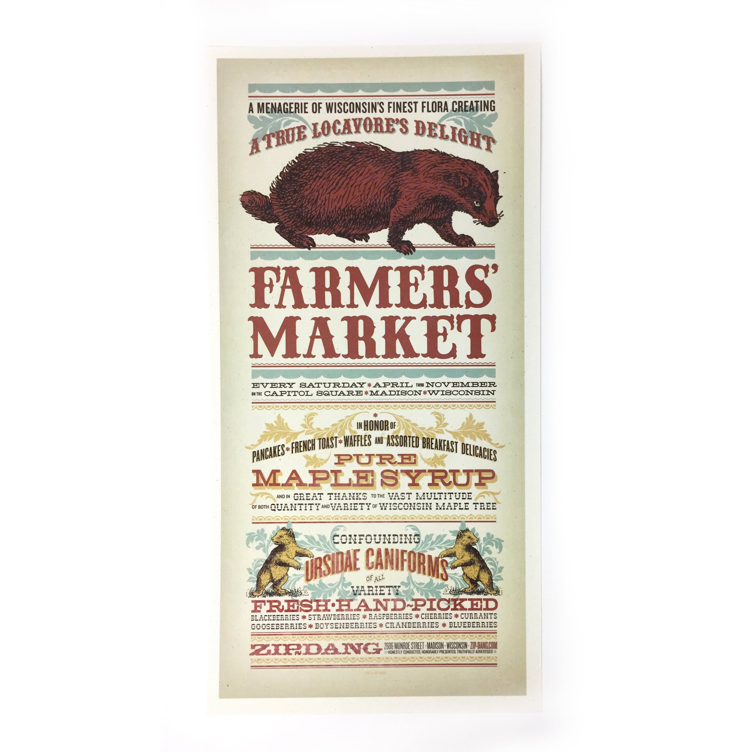 Madison Farmers Market ~ 9x19 prints - Assorted | Zip-Dang